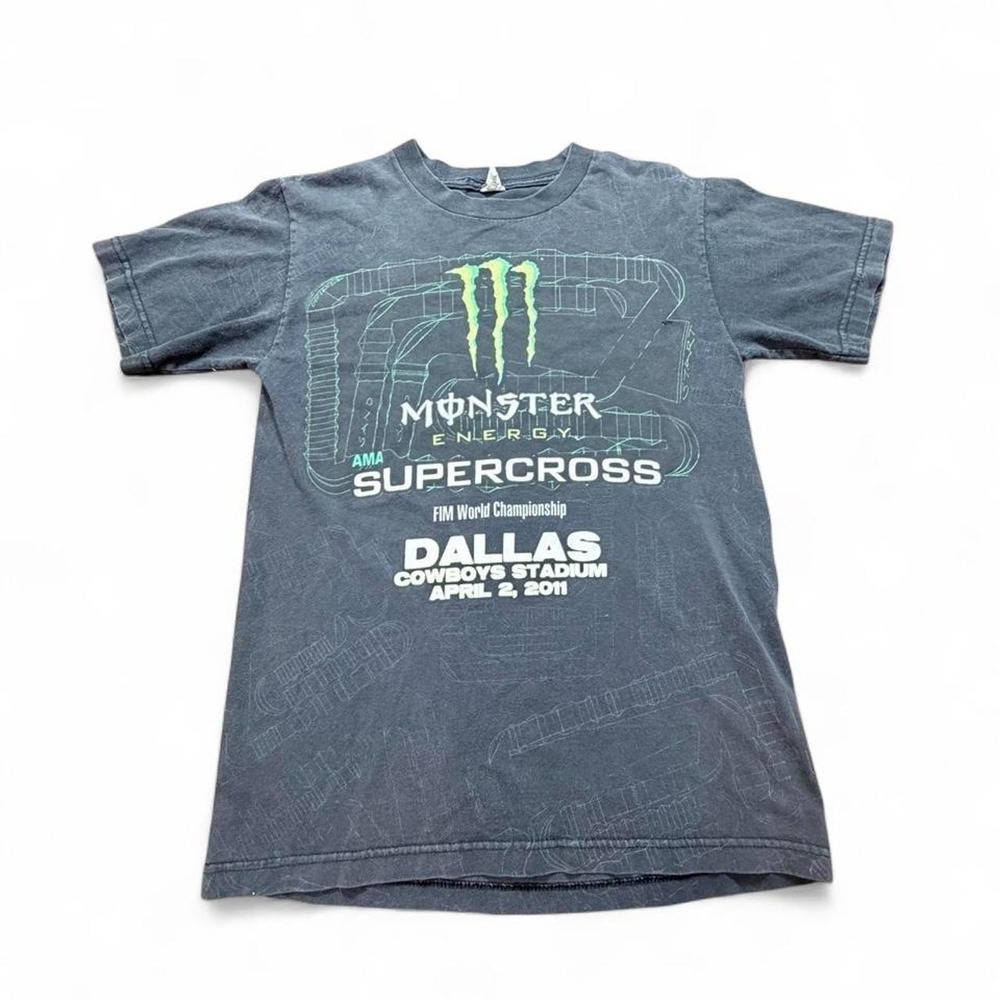 Vintage Monster Energy All Over Print Graphic Tee